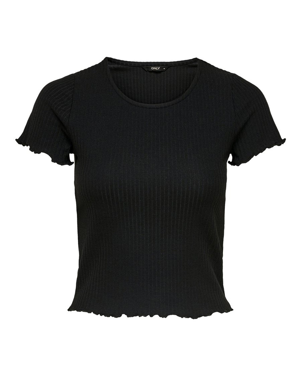 Enkele Dames T-Shirt in Zwart