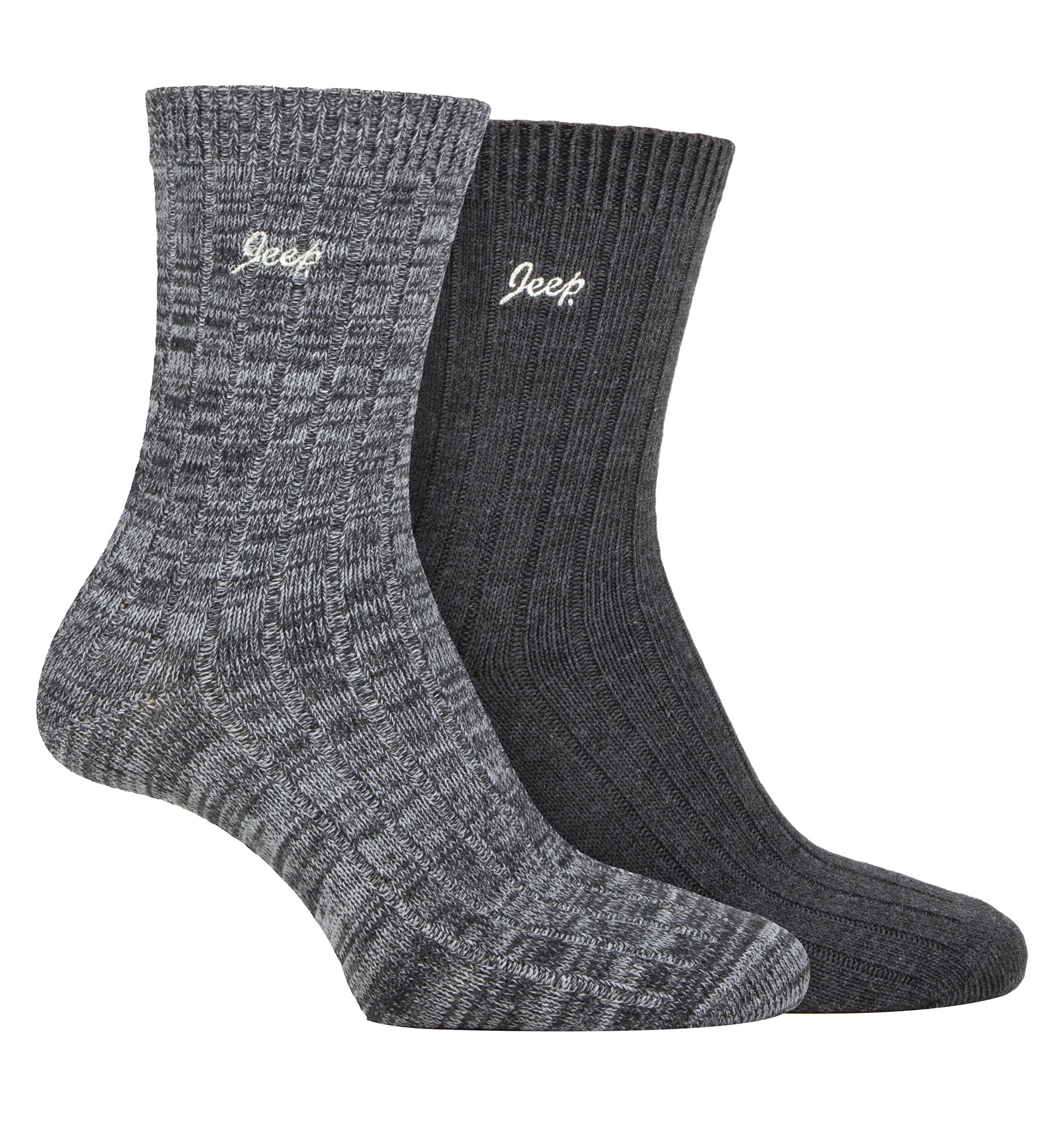 Thumbnail - Womens Walking Boot Socken | Jeep | 2 Pack High Performance Polyester Running Socken - Charcoal / Slate