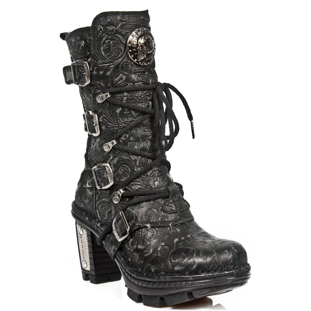 New Rock Ladies Floral Gothic läderstövlar NEOTR005-S25 dam – bild 2