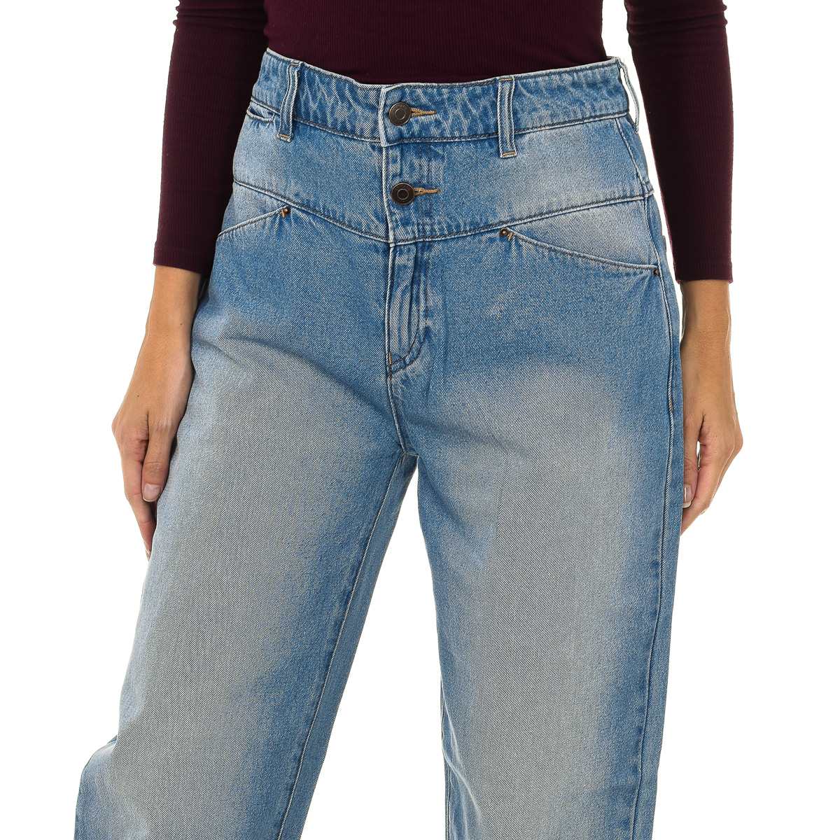 Armani Jeansbyxor med lång sliten effekt 6Y5J14-5DWQZ kvinna dam – bild 2