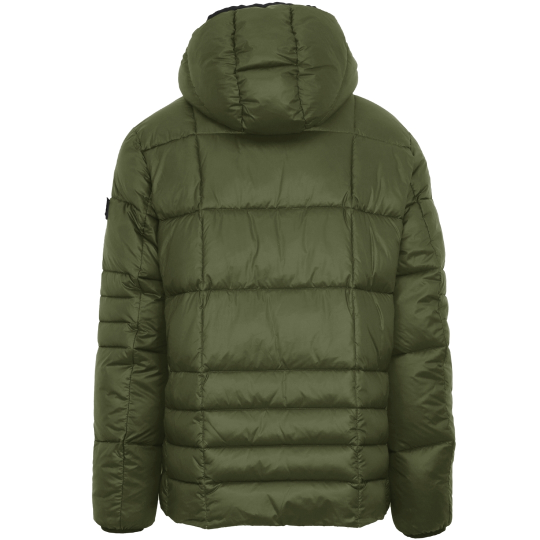 Plein Sport Quiltad grön jacka med Small Circle-logotyp herr – bild 2