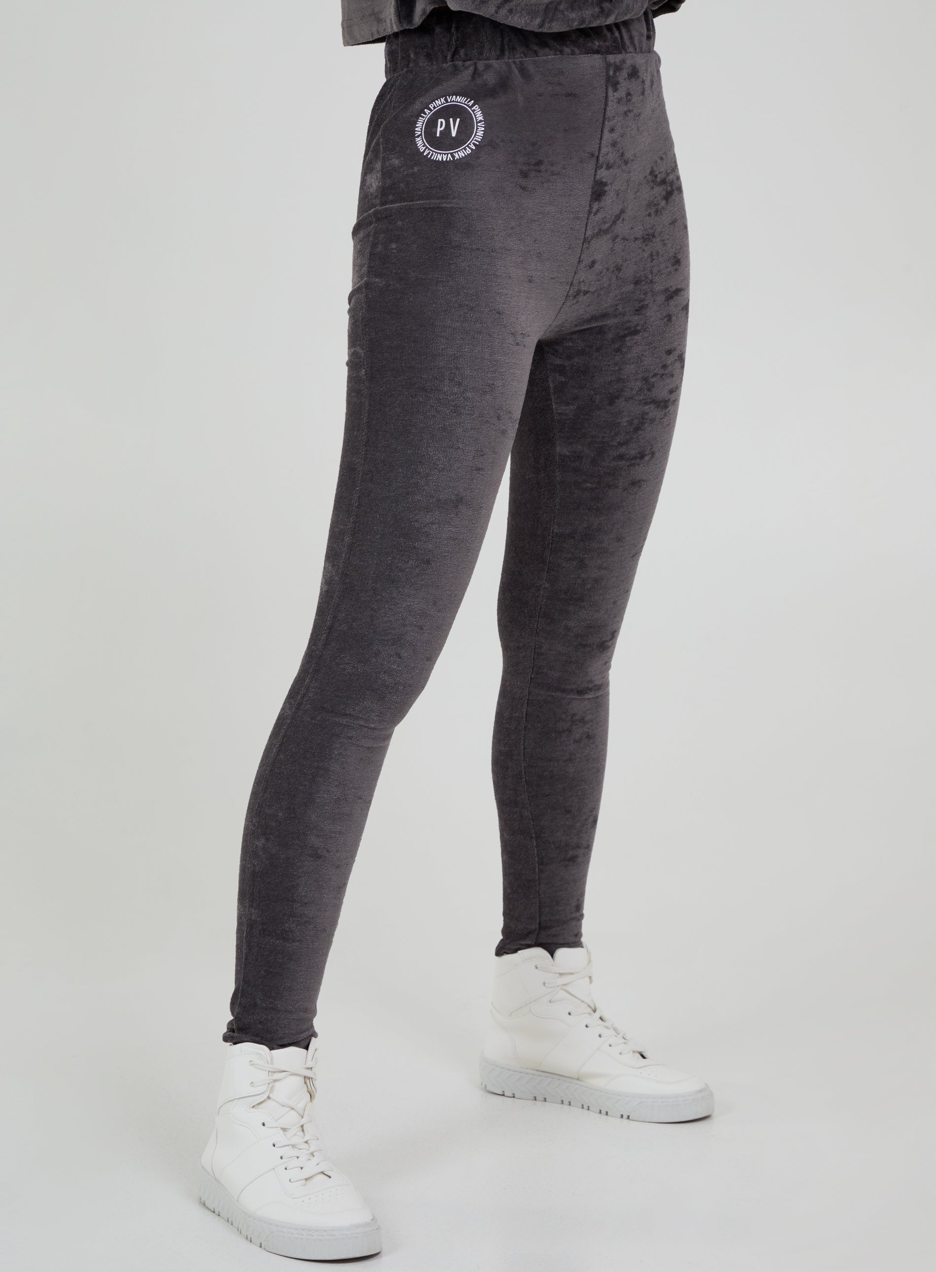 Pink Vanilla Womens RESTFUL I - Joggers - Grey Cotton - Size Medium