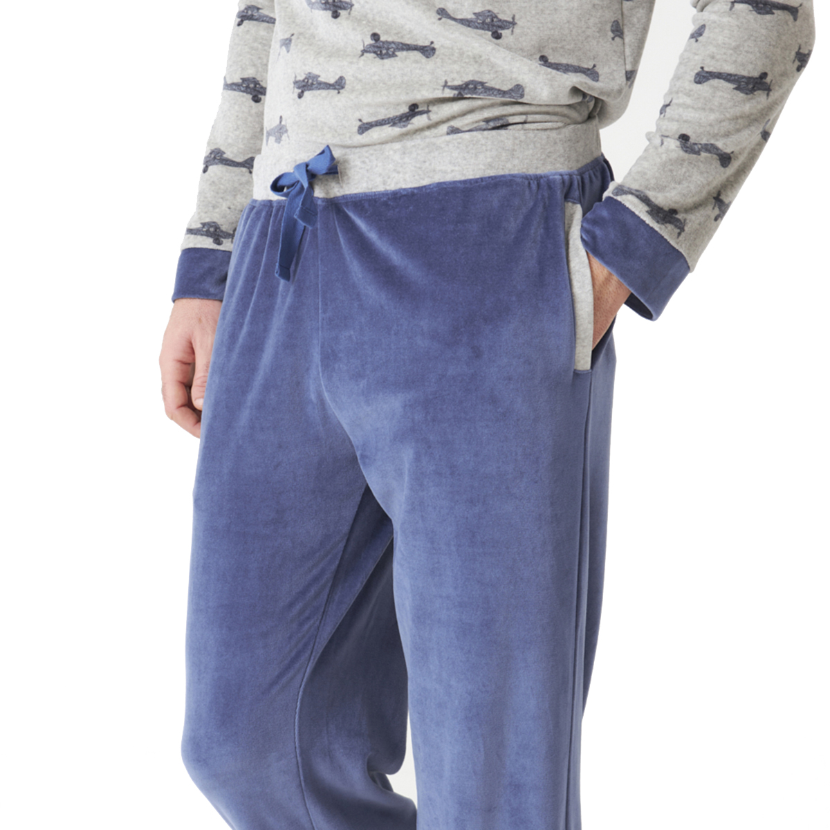 J & J Brothers Långärmad pyjamas för män JJBDP5300 herr – bild 2