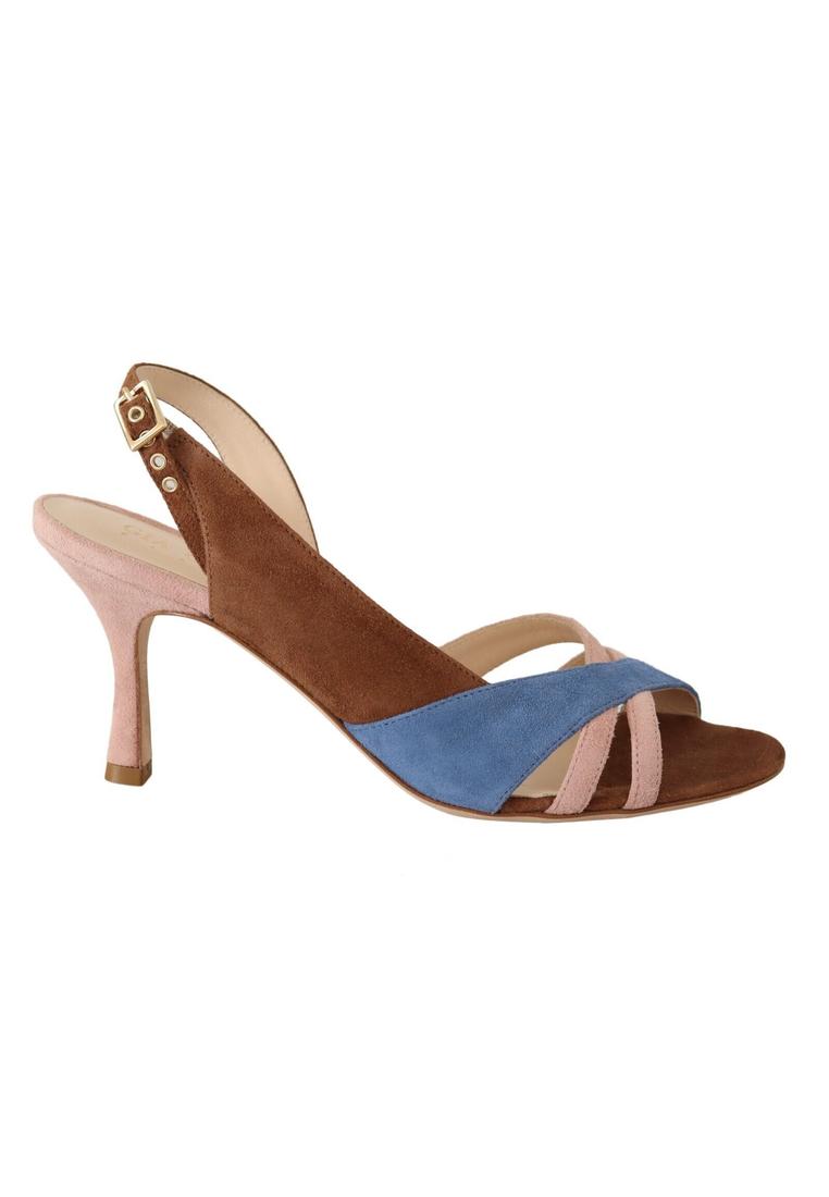 Gia Couture WoMens Multicolor Suede Leather Slingback Heels Sandals Shoes – Multicolour – Size EU 37