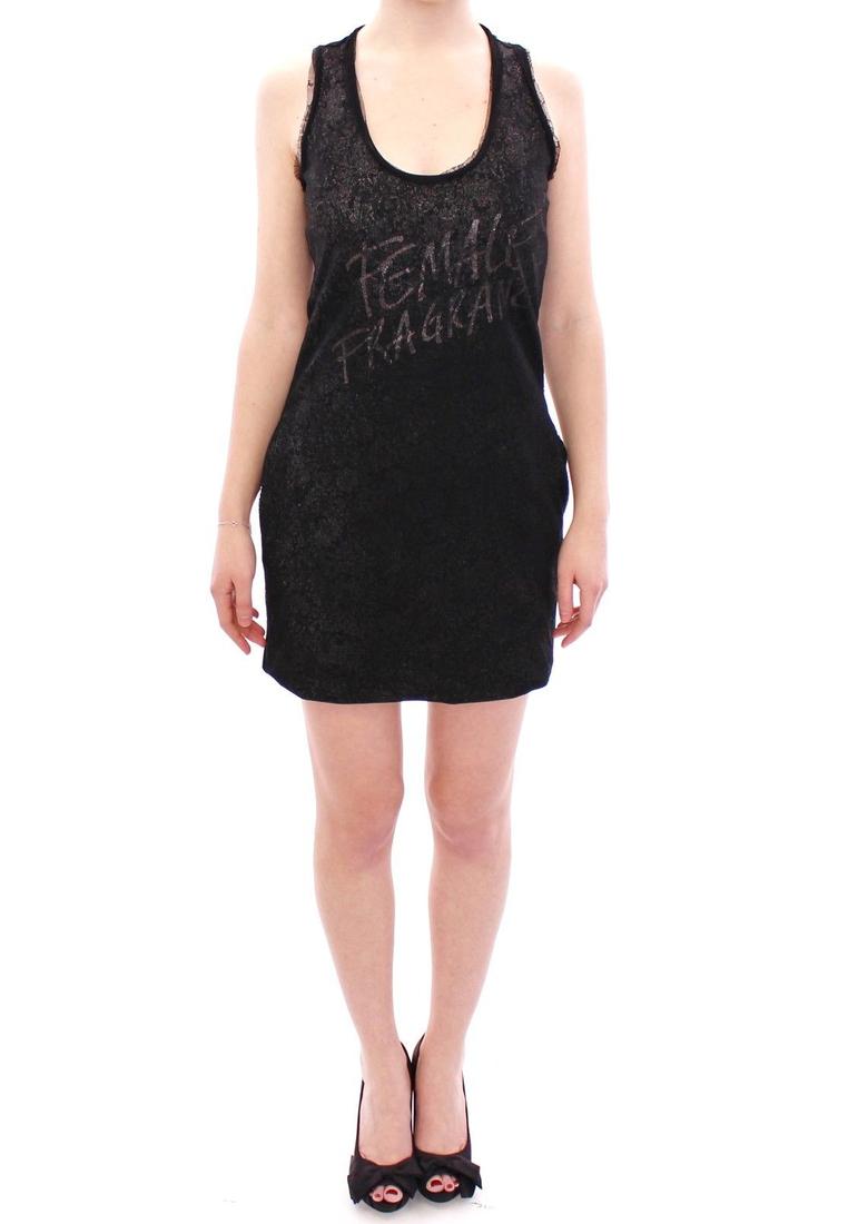 Ermanno Scervino WoMens Black Lace Lined Stretch Mini Dress material_nylon – Size IT 40 (Womens)