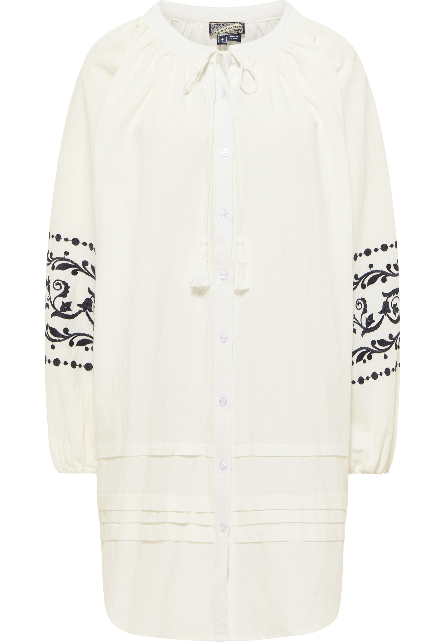 Dreimaster Oversized jurk Dames wolwit