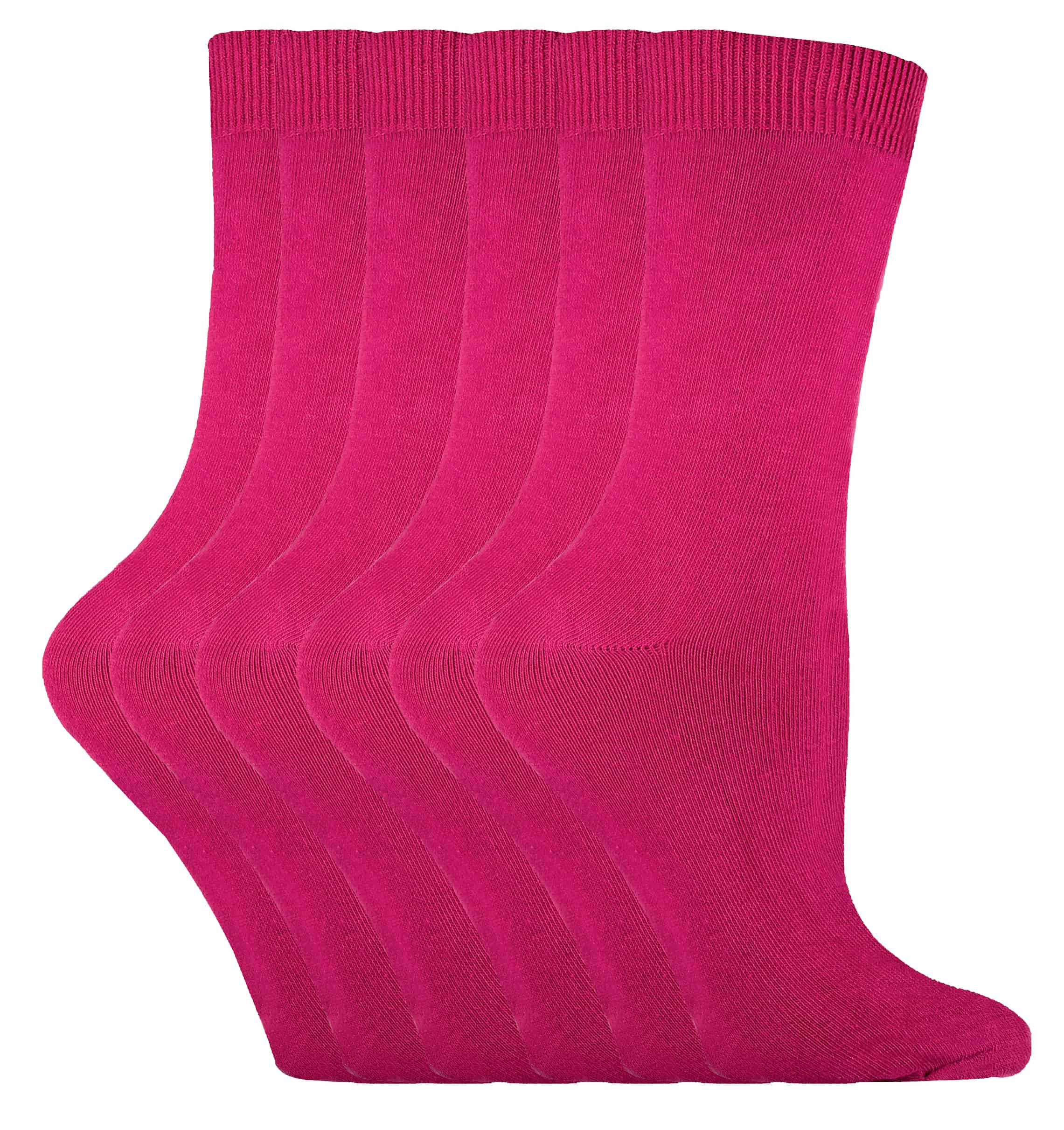 Thumbnail - Sock Snob - 6 Paar Damen einfarbige Baumwollsocken