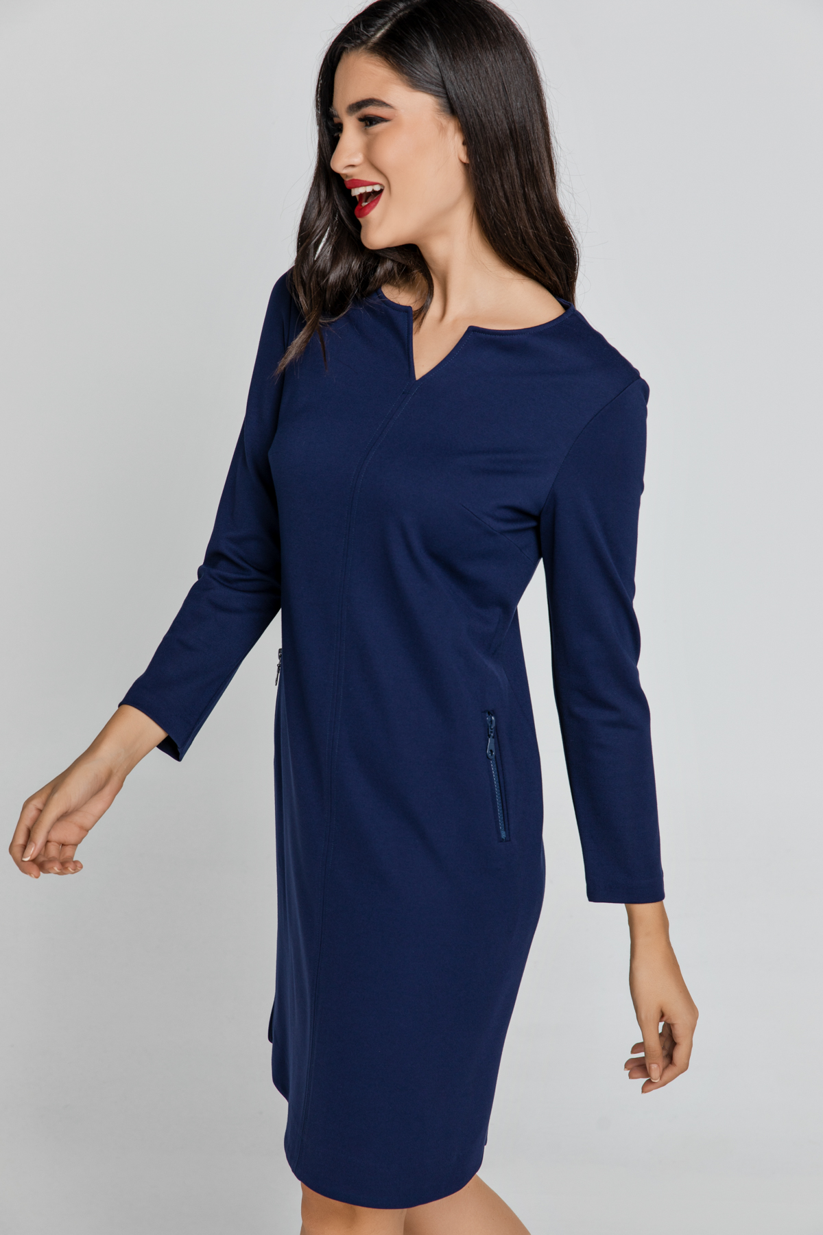 Blaues Sackkleid von Conquista EU 38 / UK 10