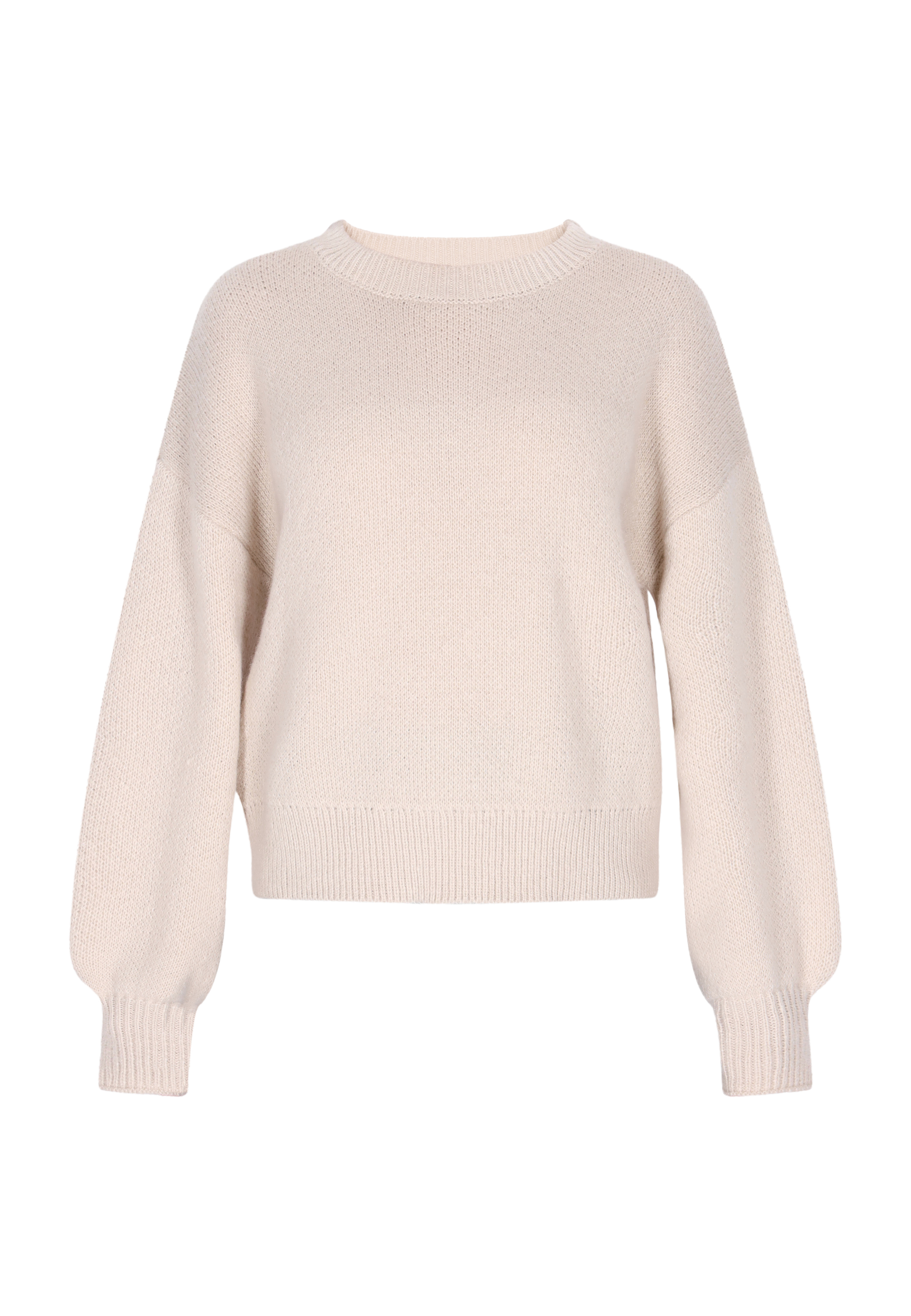 Thumbnail - Dreimaster Pullover Damen Wollweiss