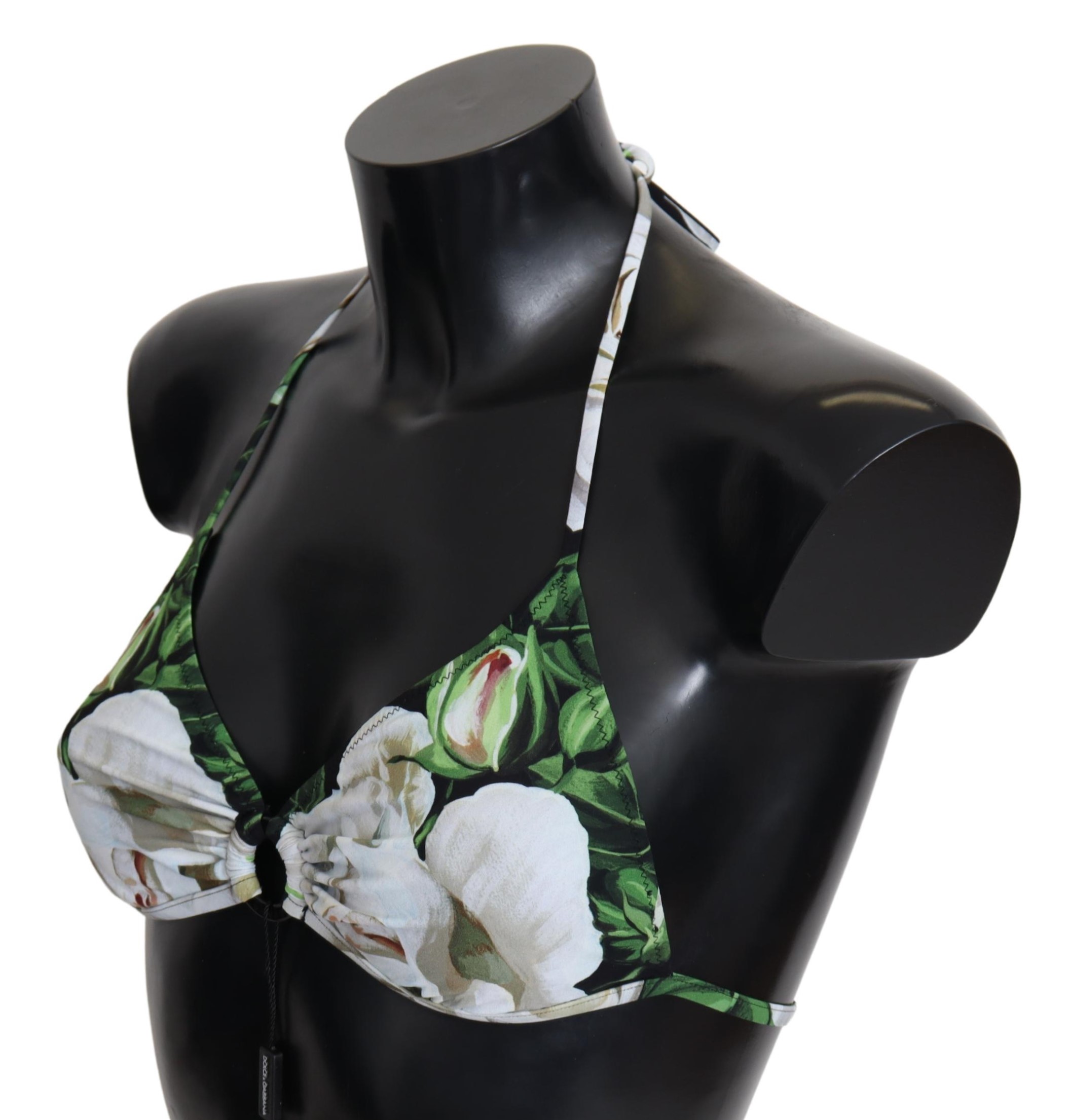 Dolce&Gabbana Damernas Flerfärgade Blommönstrade Halterneck Bikinöverdel bikiniöverdelar – bild 2