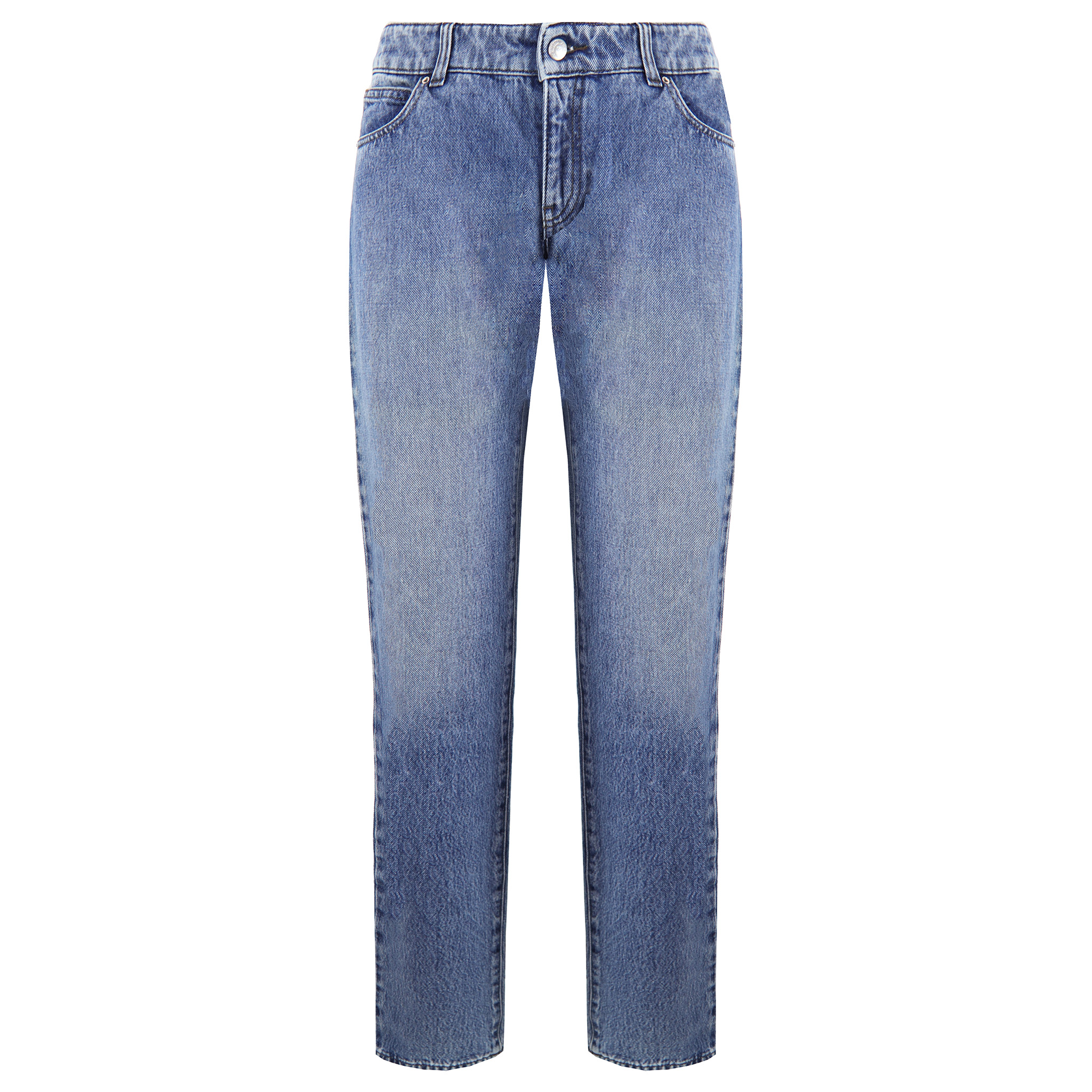 Slim Fit Tvättade jeans för män