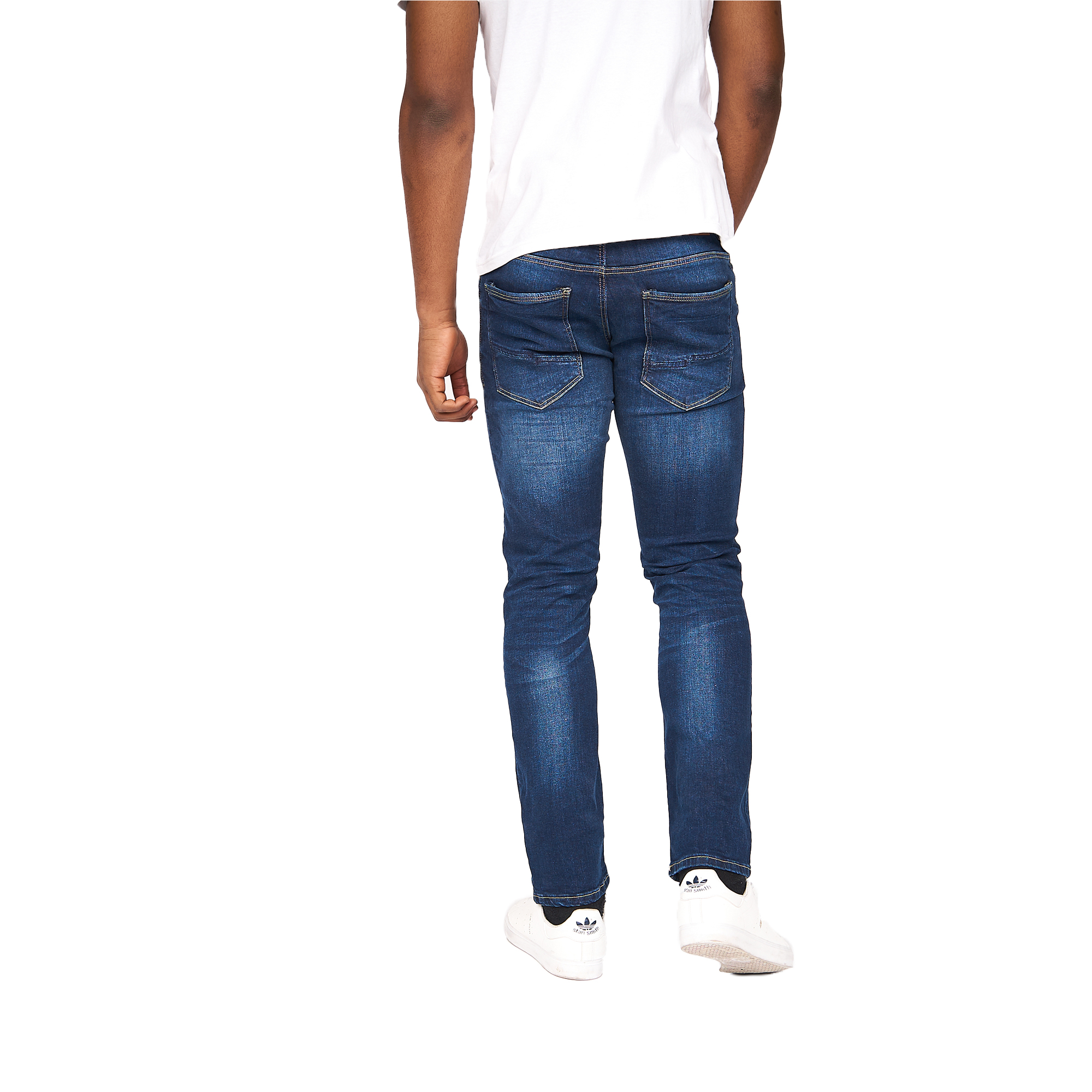 Crosshatch Mens Cadman Straight Jeans (Stone Wash) herr – bild 2