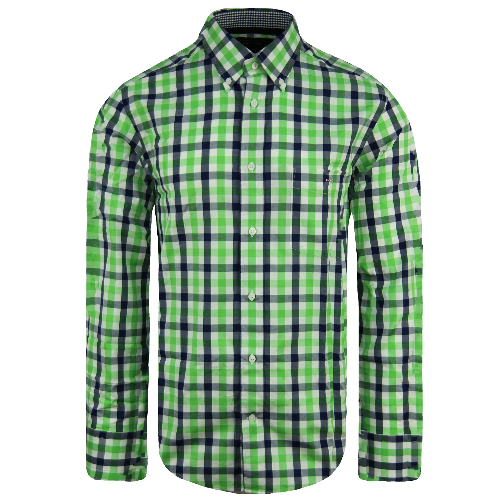 Thumbnail - Eden Park Regular Herren Oxford-Hemd in Grün