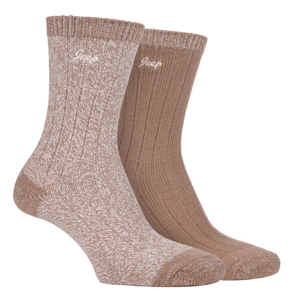 Thumbnail - Jeep - 2er-Pack Damen Supersoft Wanderstiefel Socken