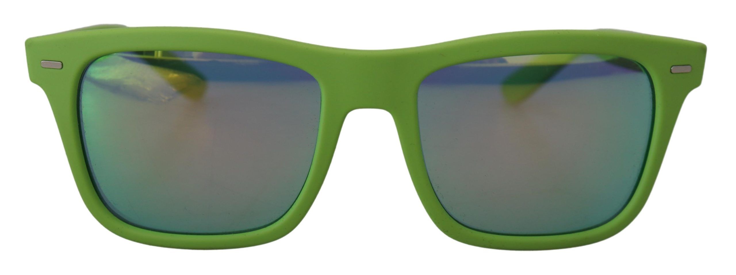 Dolce & Gabbana Womens Gorgeous Acid Full Rim Sunglasses with Blue Lens - Green - One Size