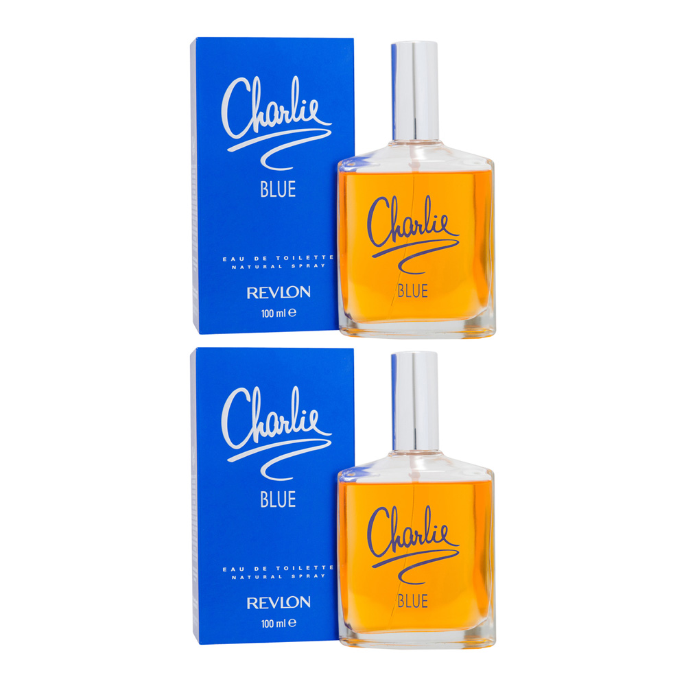 Revlon Womens Charlie Blue Eau de Toilette 100ml x 2 - One Size