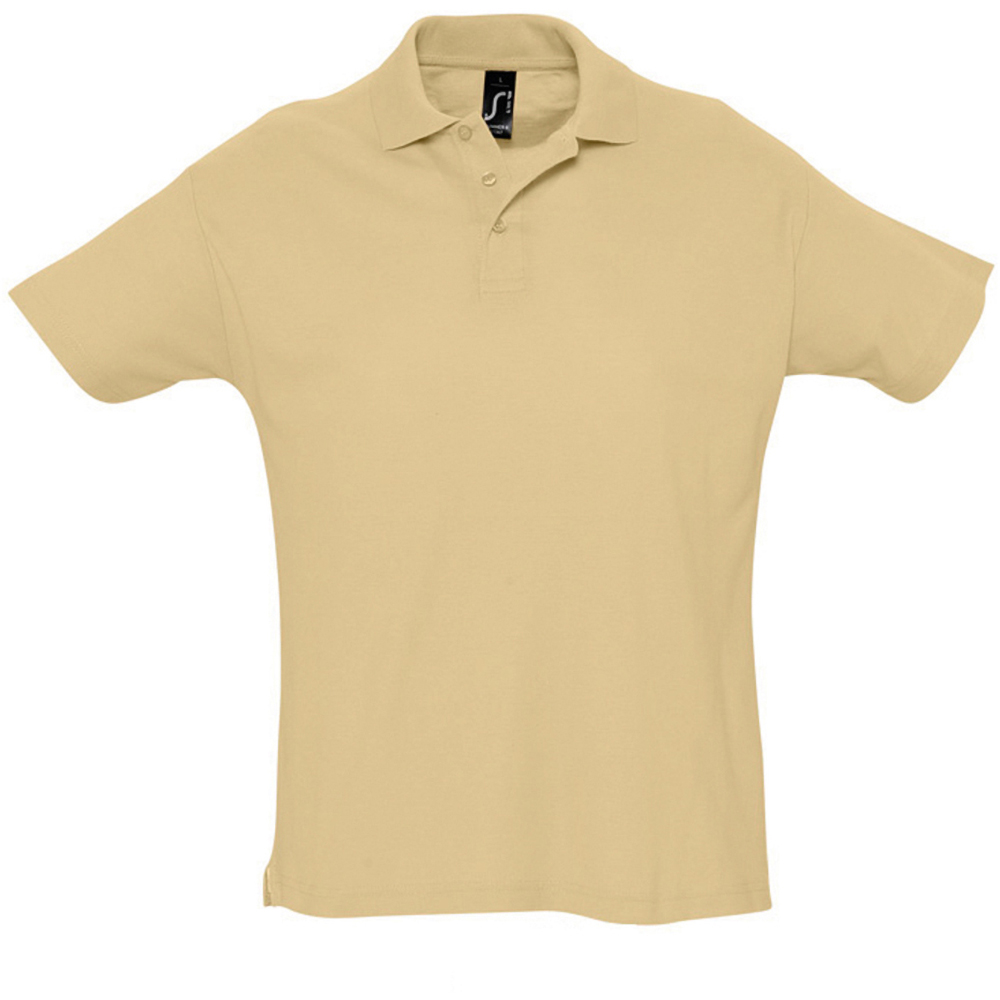 Thumbnail - SOLS Herren Sommer II Pique Kurzarm-Poloshirt (Sand)