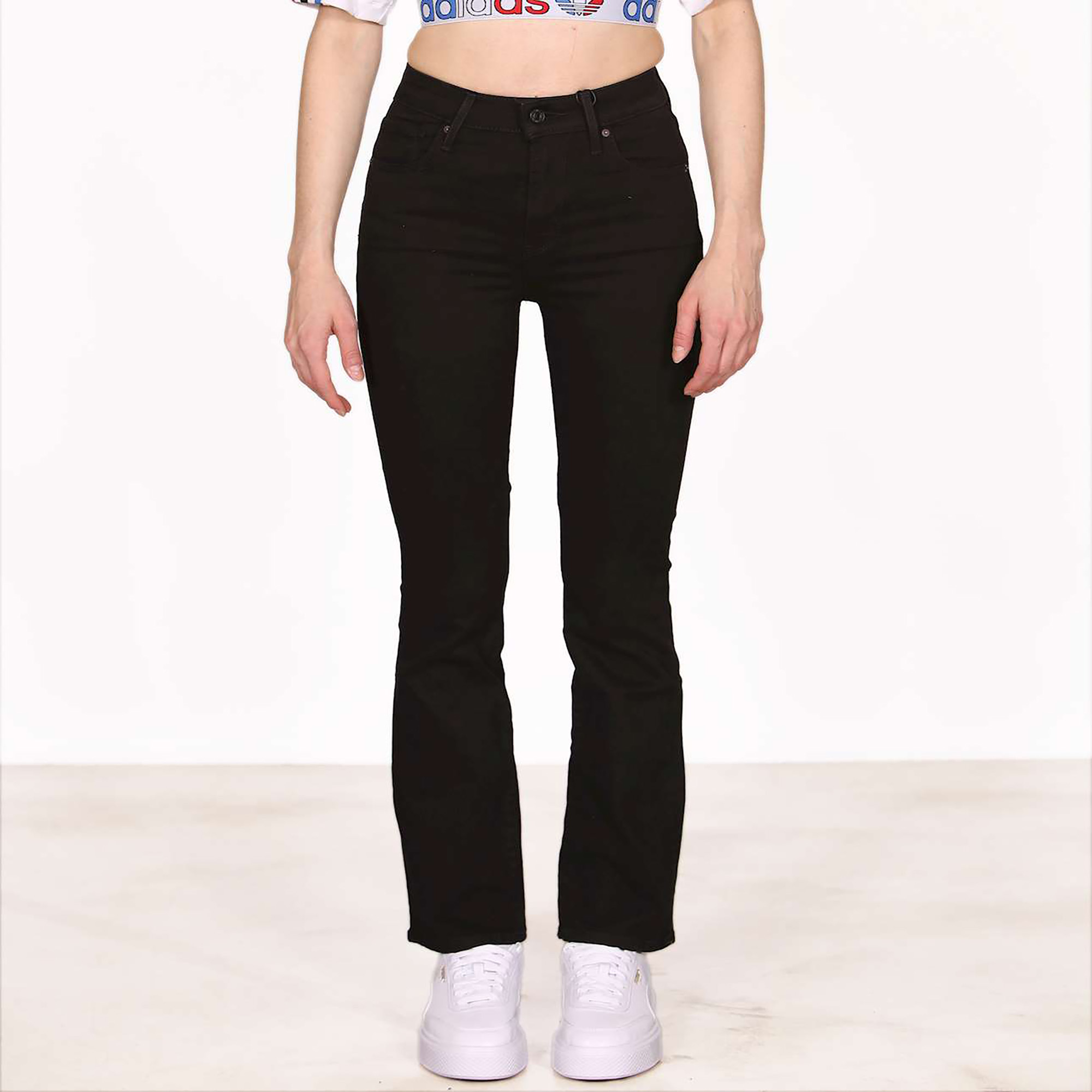 Levi's Womens Levis Jeans 725 Black Bootcut Cotton - Size 29W/32L