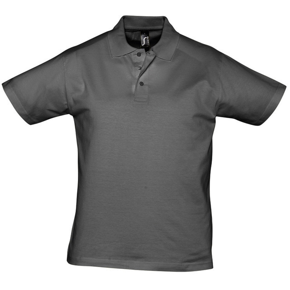 Thumbnail - SOLS Herren Prescott Jersey Kurzarm-Poloshirt (Dunkelgrau)