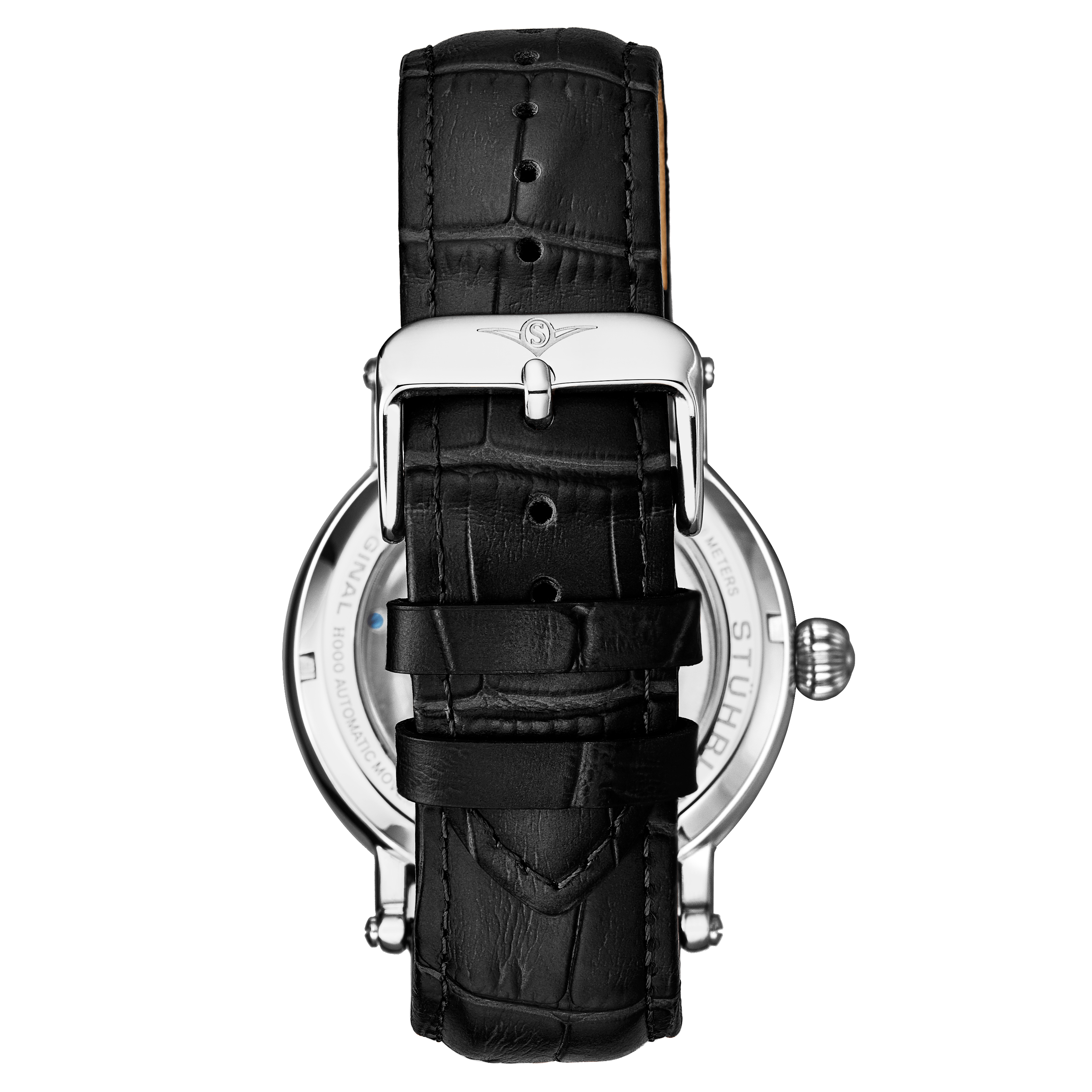 Stührling Macrocosm 4000 Automatic 43mm Skeleton med Dual Time analoga klockor herr – bild 2
