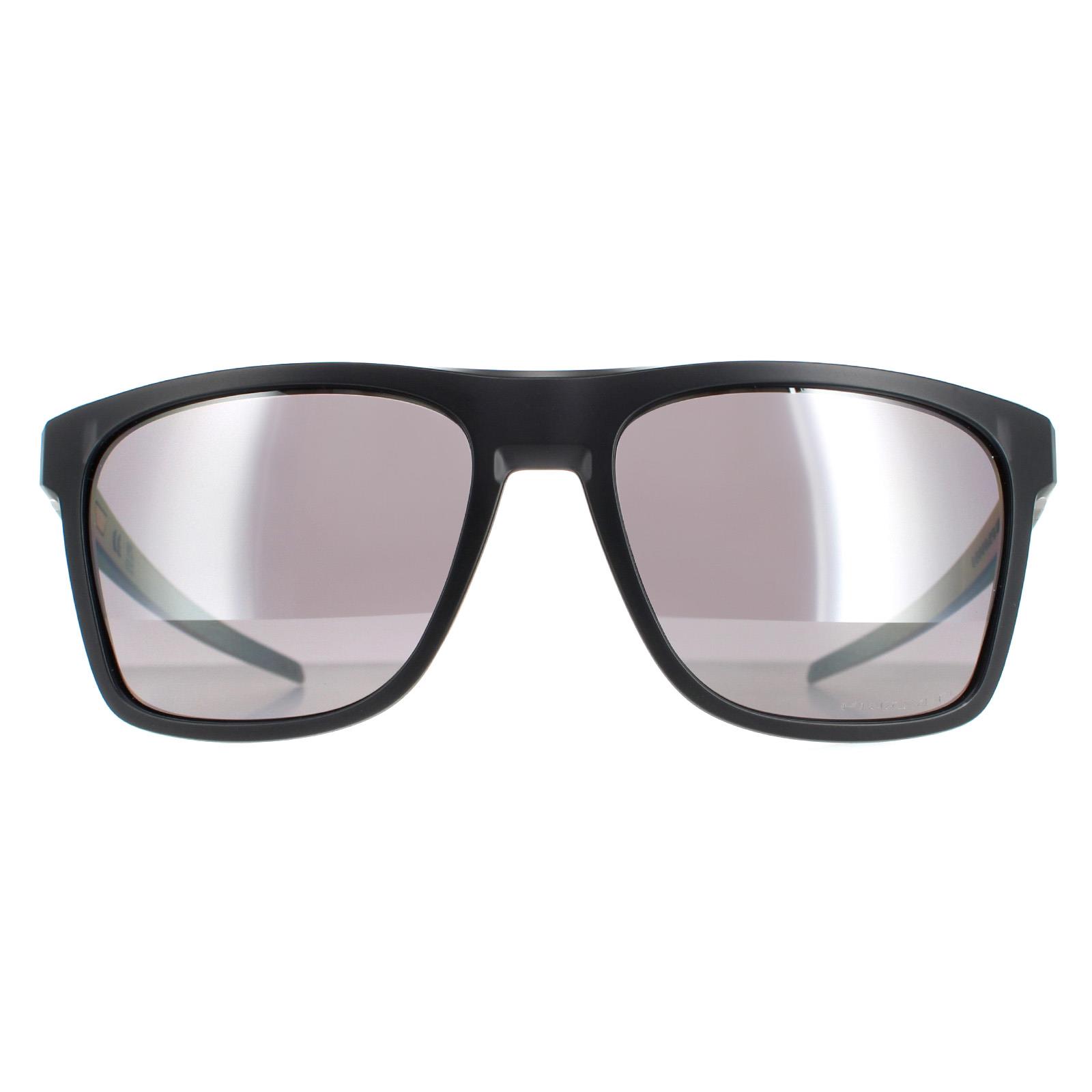 Thumbnail - Oakley Square Mens Matte Black Ink/Prizm Black Polarized Leffingwell Sonnenbrillen