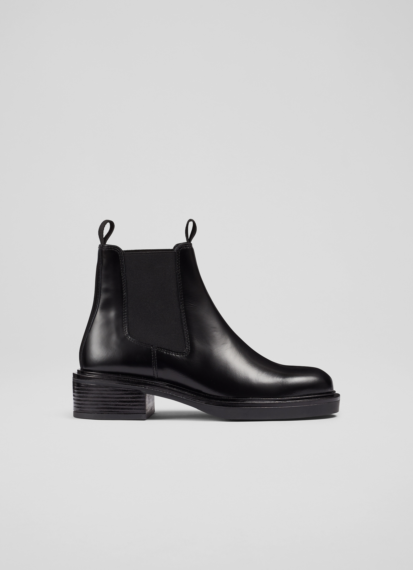 LK Bennett Womens Gloria Ankle Boots, Black Leather – Size UK 4