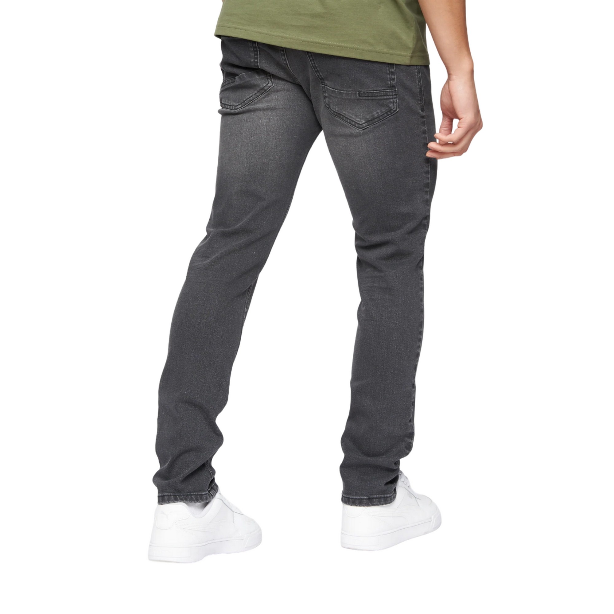 Mens Buraca Slim Jeans (Charcoal Wash) 2