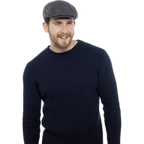 Sock Snob Rutig traditionell flat keps i ullblandning för herrar – bild 2