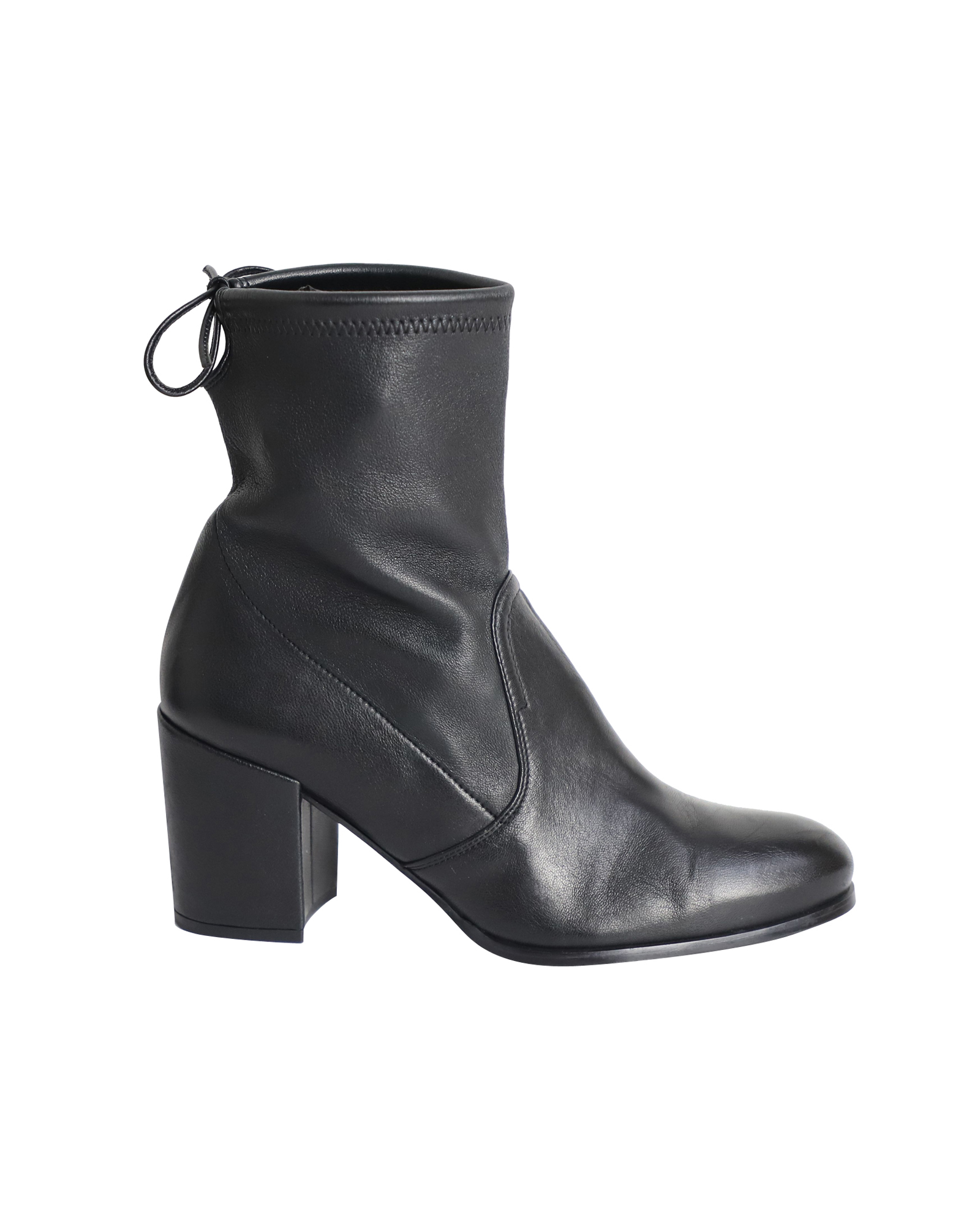 Stuart Weitzman Shorty Ankelstövlar i Svart Läder