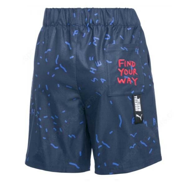 Puma x Shantell Martin Dam AOP Navy Shorts – bild 2