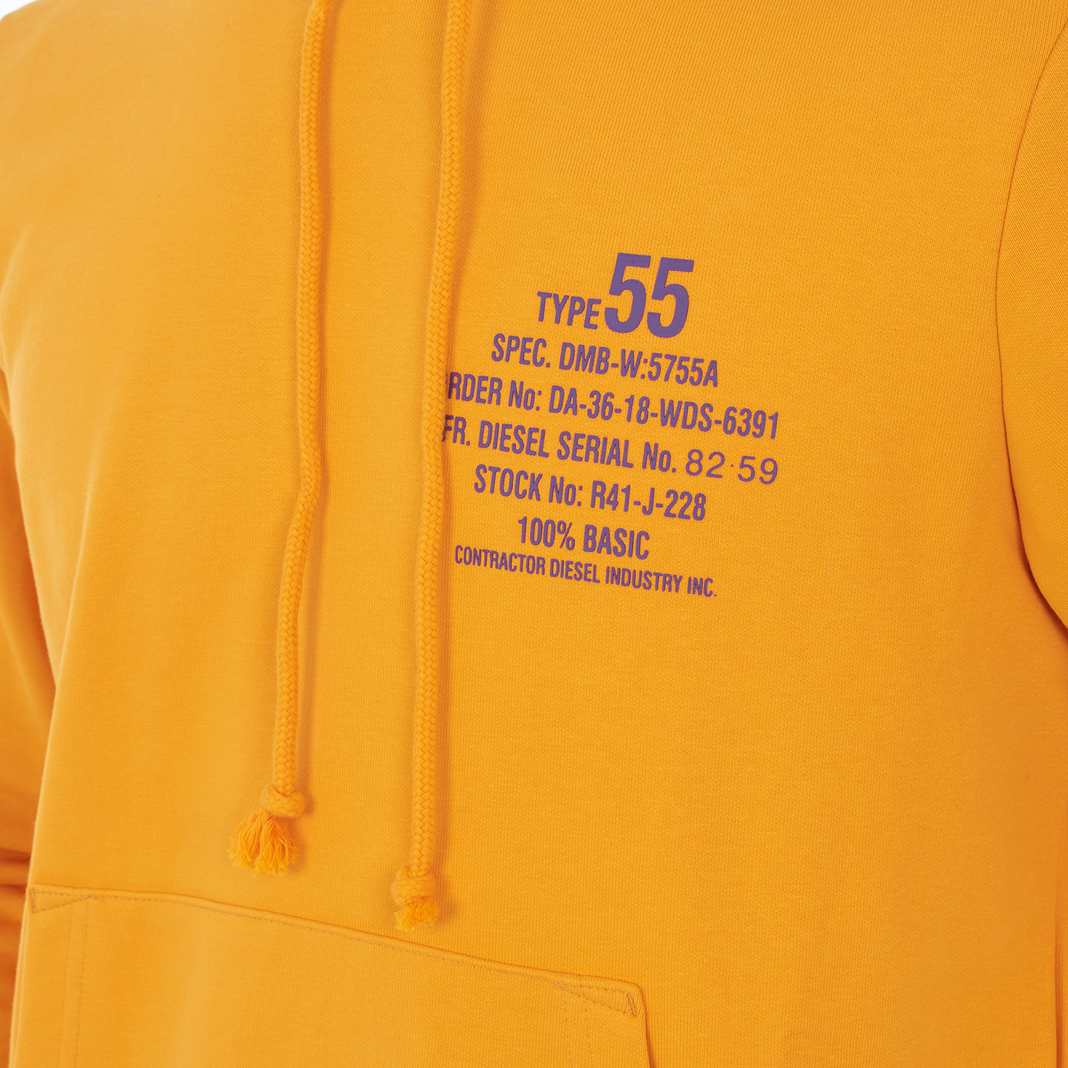 Diesel A06500-00HAYT Sweatshirt med huva och tryck för män herr – bild 2