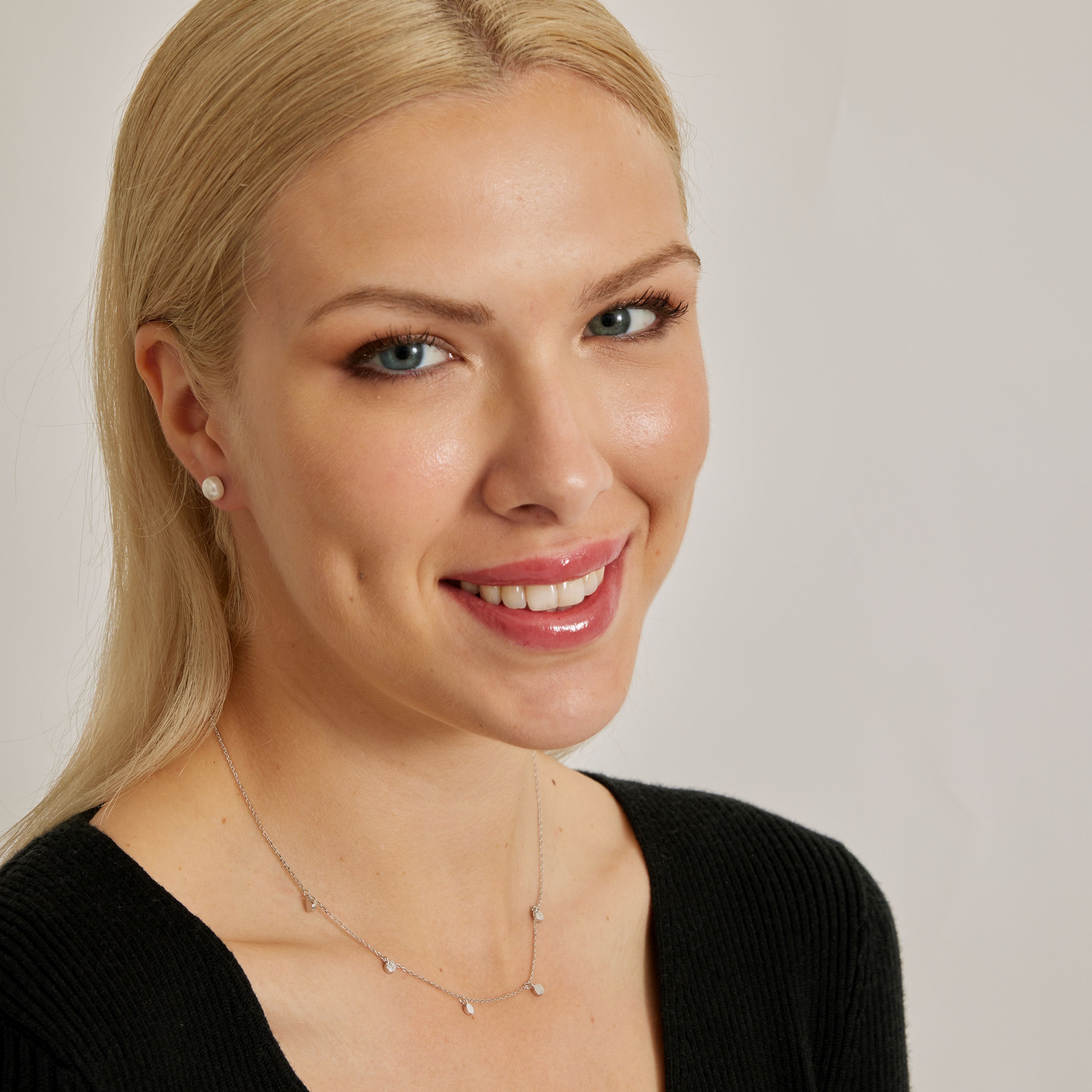 Thumbnail - Sterling Silber 925 Kreis Halskette