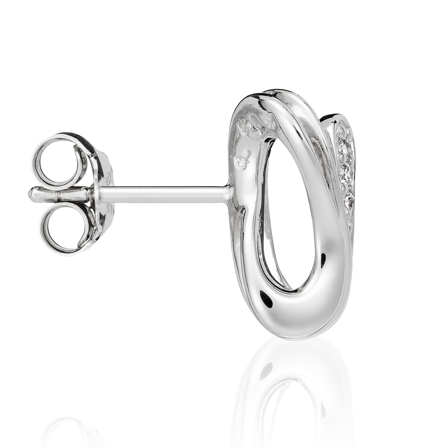 Thumbnail - Orphelia Damen 925 Sterling Silber Ohrstecker - Silber ZO-5016