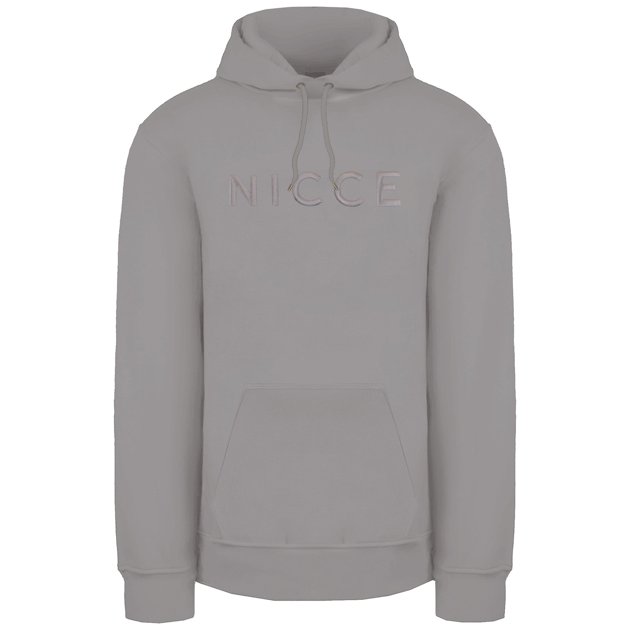 Thumbnail - Nicce Mercury Herren Kapuzenpullover in Steingrau