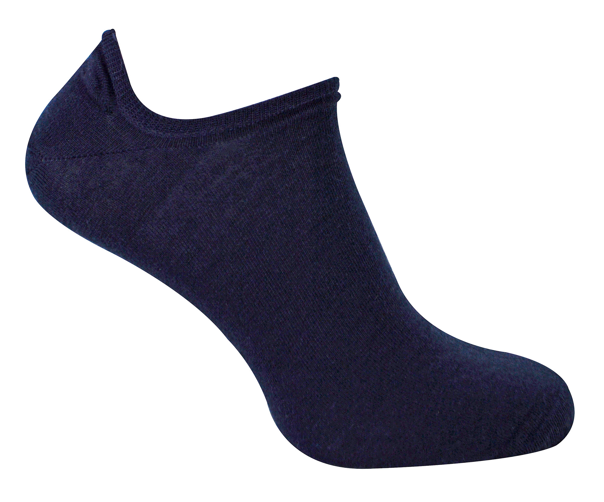 Thumbnail - Herren Merinowolle Low Cut Socken | Steven | No Show Warm Footsies Socken - Navy