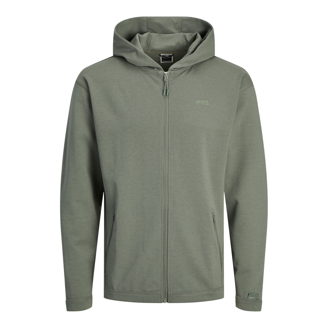 Thumbnail - Jack & Jones Weste Cloud Zip Sweat Kapuze Grün