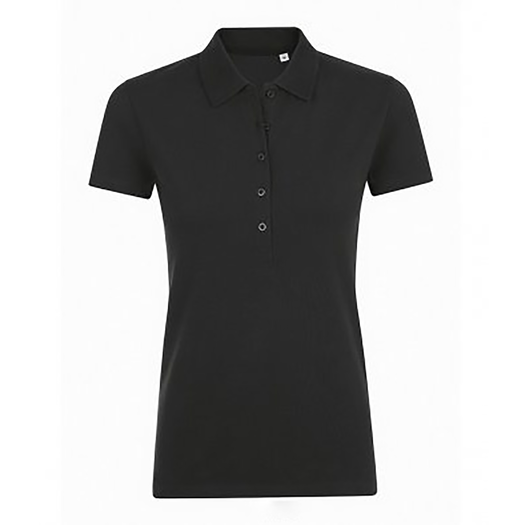 Thumbnail - SOLS Damen/Damen Phoenix Kurzarm-Pique-Poloshirt (Schwarz)