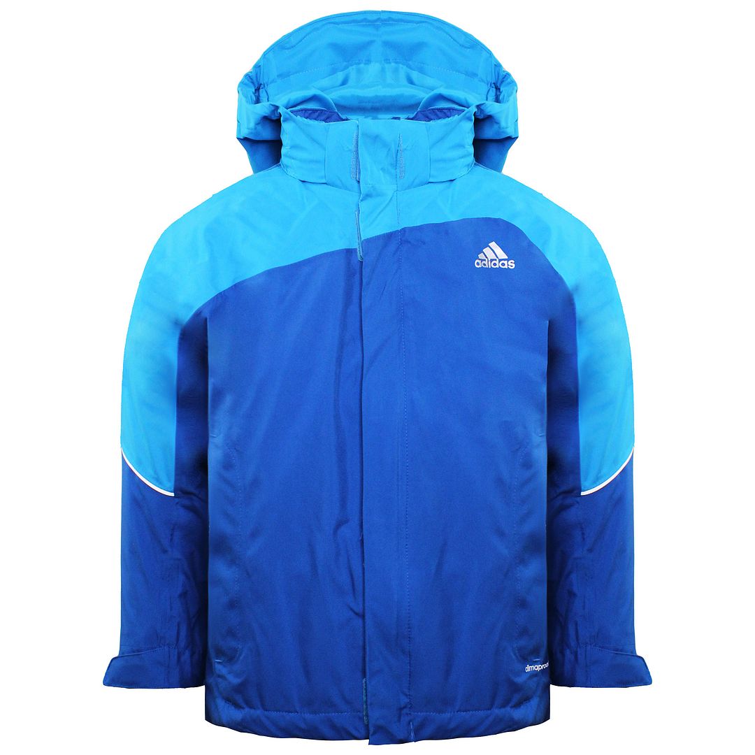 Adidas clima Proof Kids Blue wasserdichte Jacke