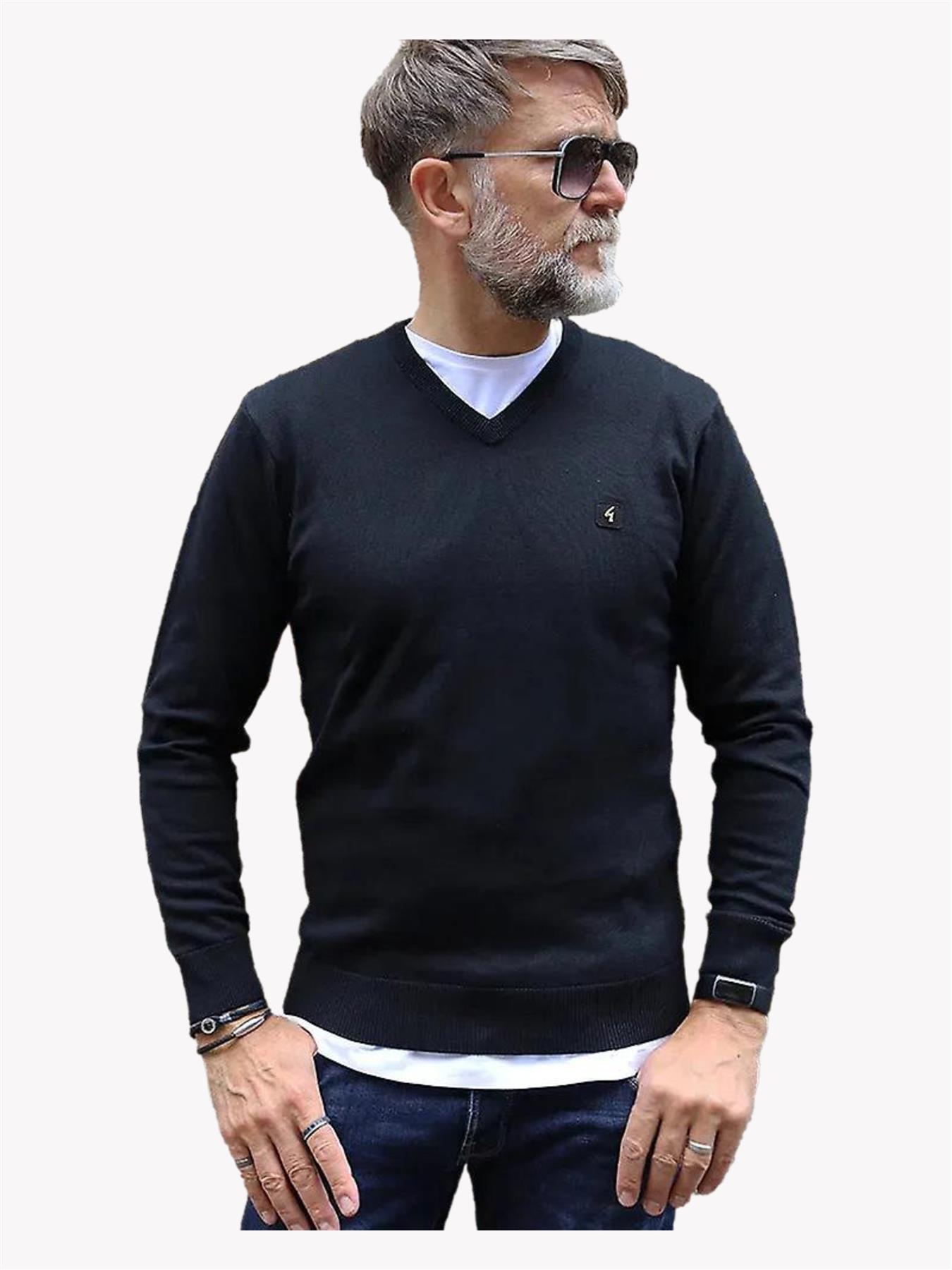Thumbnail - Gabicci | Herren V-Ausschnitt Strickpullover