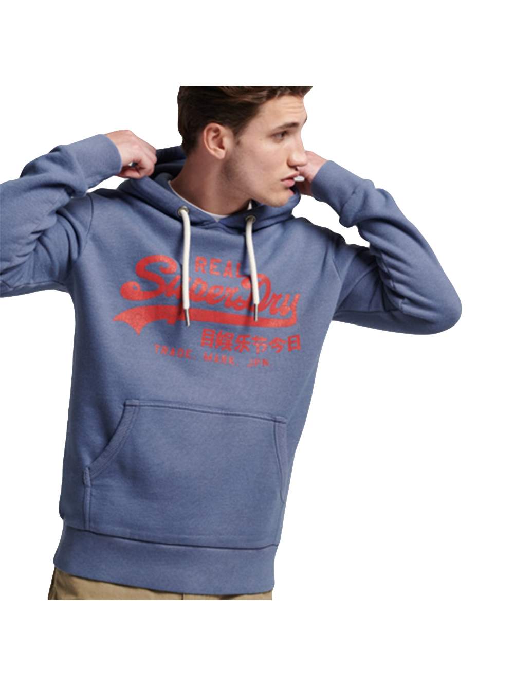 Superdry Herrtröja med heathered Vintage Logo – bild 2