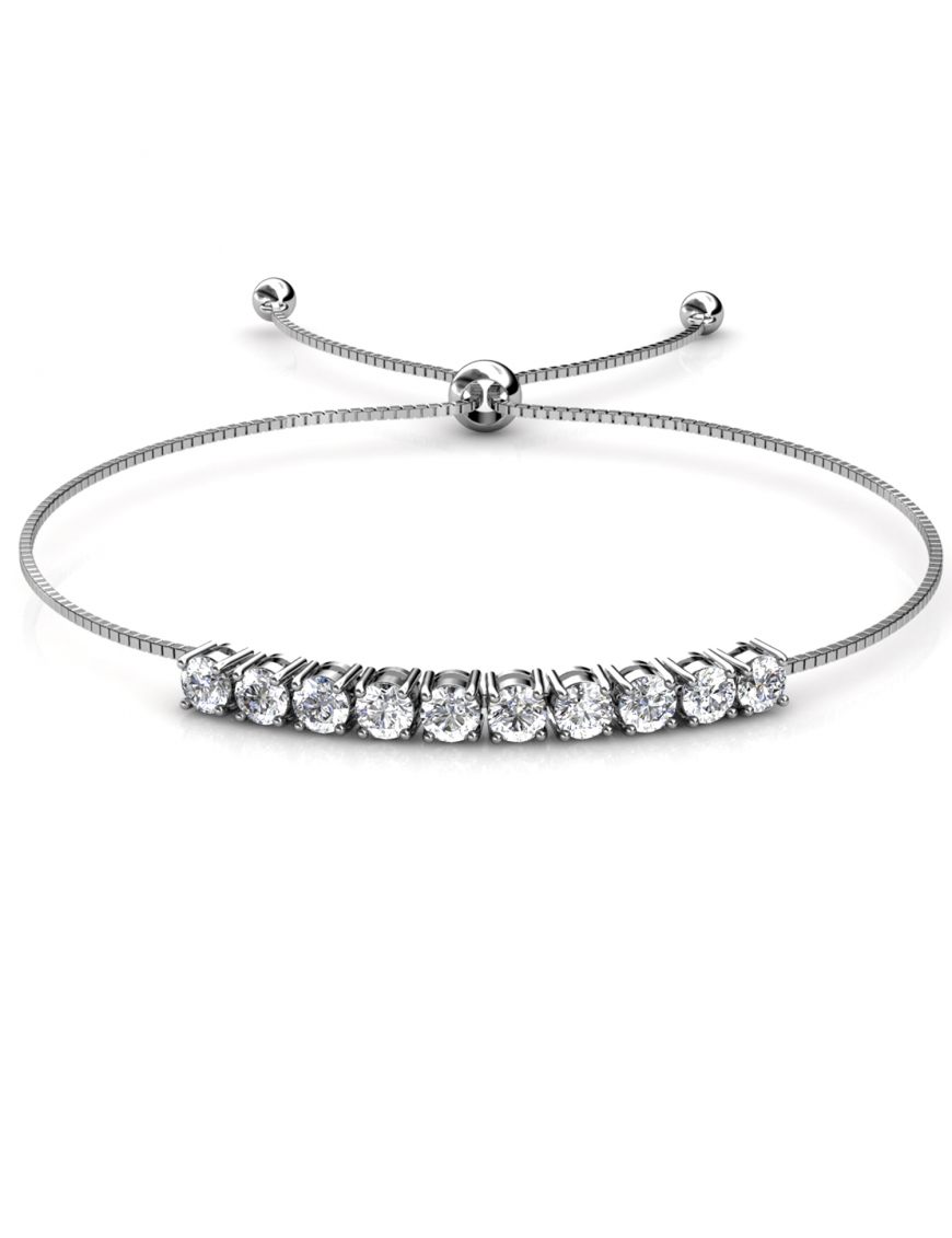 MYC Paris Rund kristall Mia set Silver och kristall armband dam – bild 2