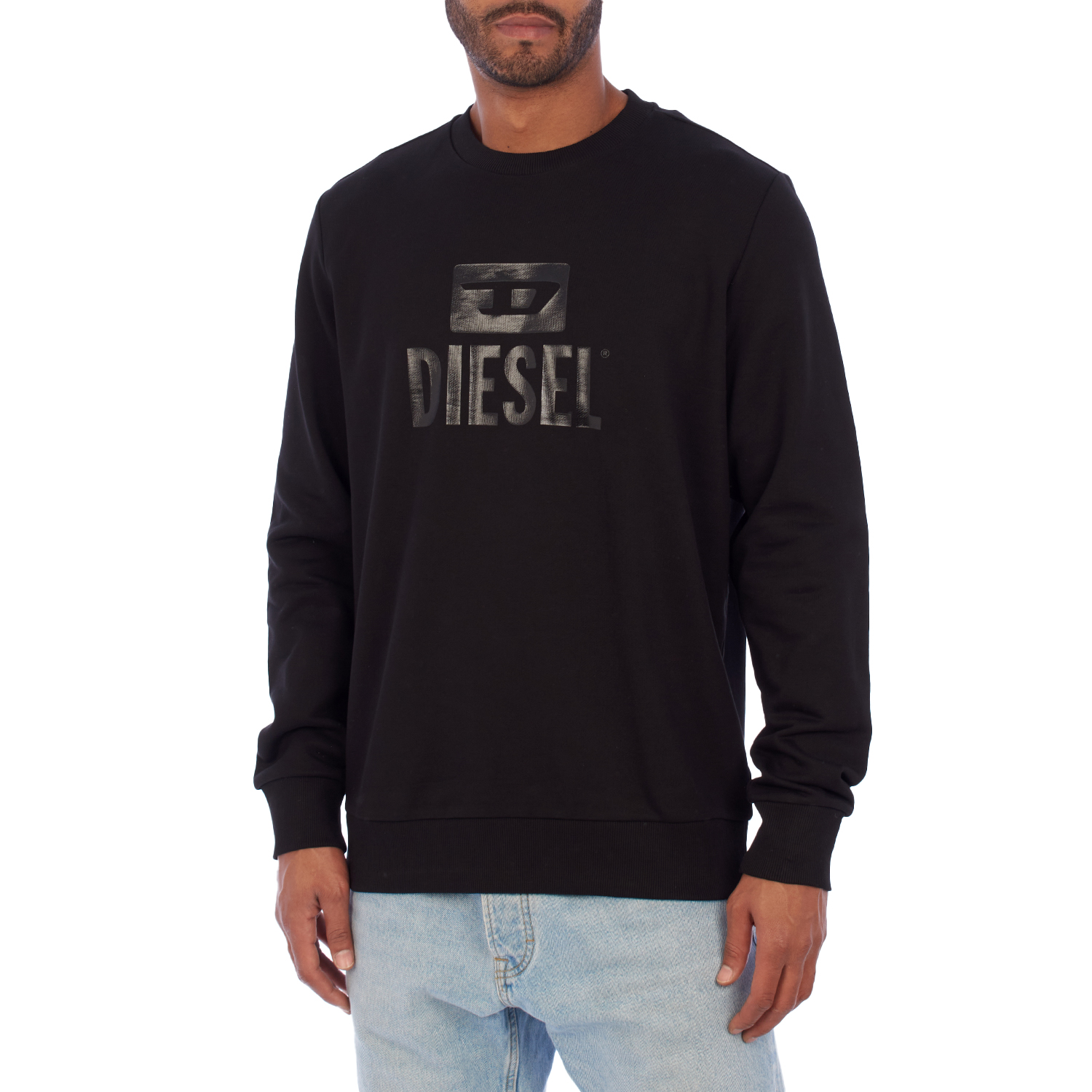 Thumbnail - Bedrucktes Herren-Sweatshirt mit Rundhalsausschnitt A09755-5RIAJH