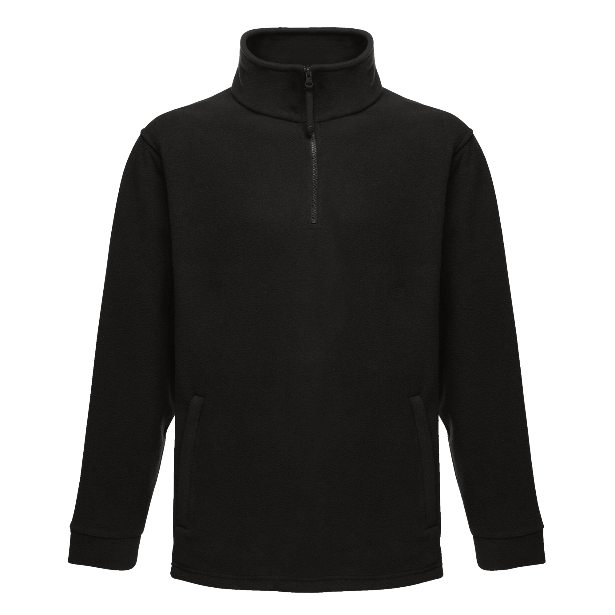 Thumbnail - Regatta Thor Fleece Pullover mit Reißverschluss (Schwarz)
