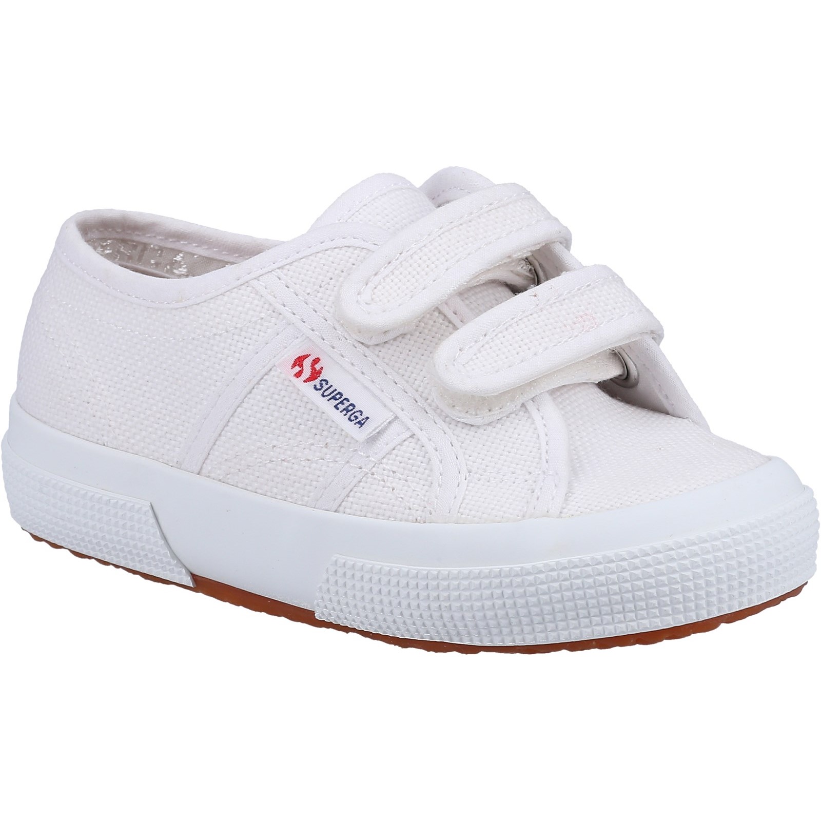 Superga 2750 JSTRAP Classic Childrens Unisex Summer - White - Size UK 1.5