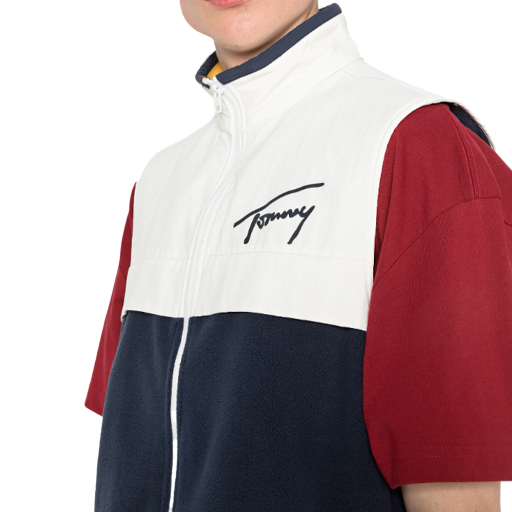 TOMMY HILFIGER Mix Media Retro-väst för män herr – bild 2