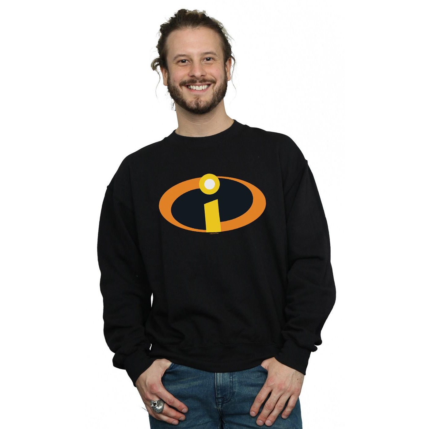 Disney Mens The Incredibles Costume Logo Sweatshirt (Black) herr – bild 2