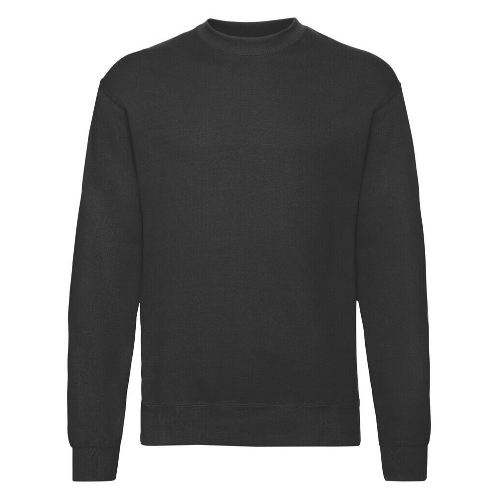 Thumbnail - Fruit of the Loom - Sweatshirt Überschnittene Schulter für Herren (Schwarz)