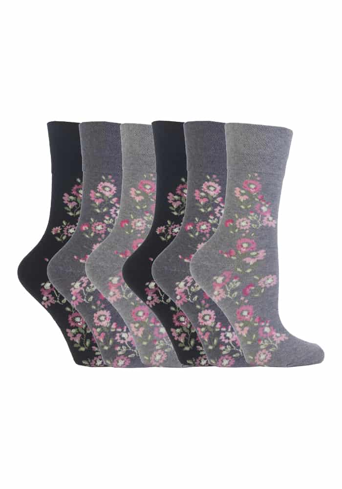 Thumbnail - Gentle Grip - 6 Paar Damen Gentle Grip nicht elastische Socken - GG45