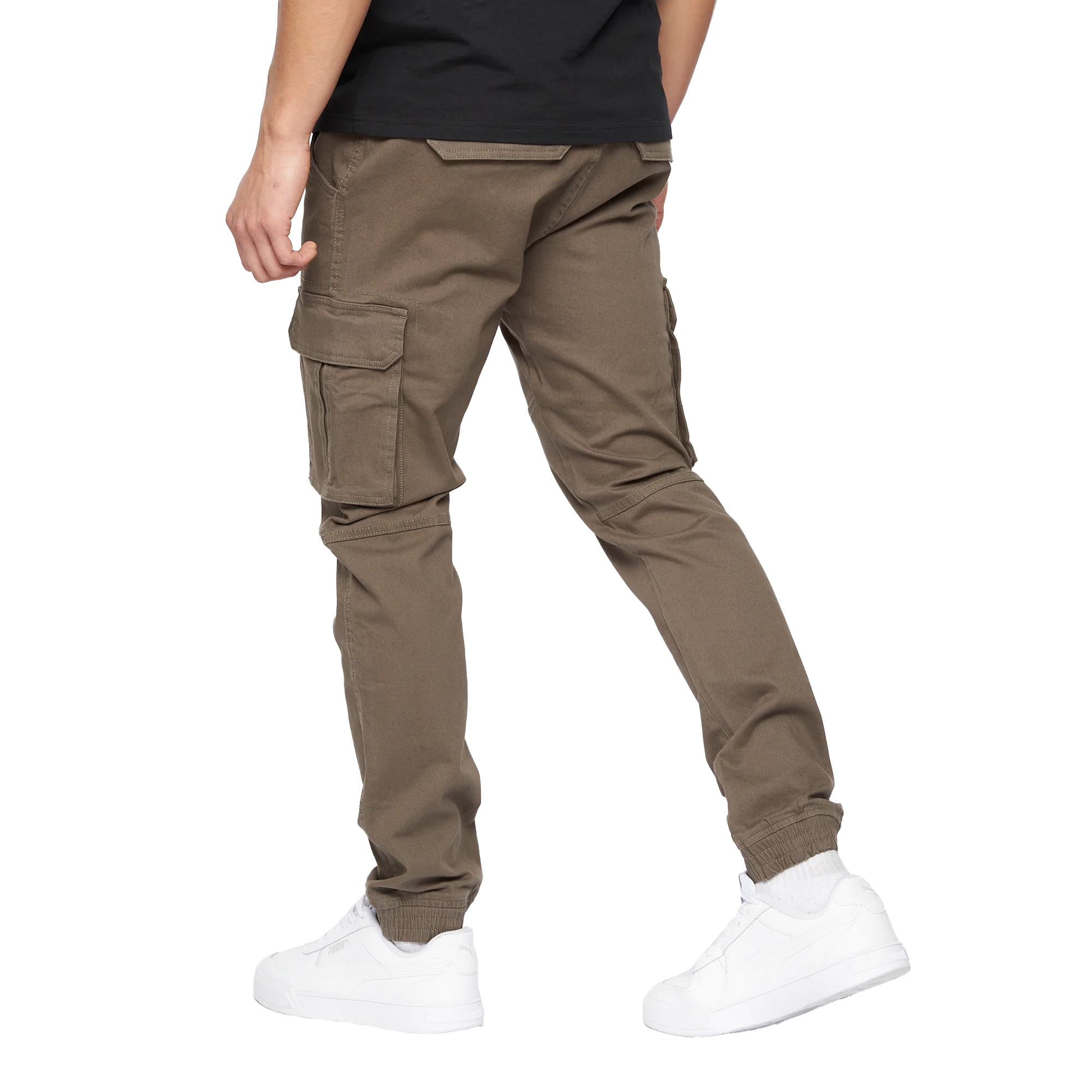 Crosshatch Mens Frentons Cargo Byxor (Khaki) herr – bild 2