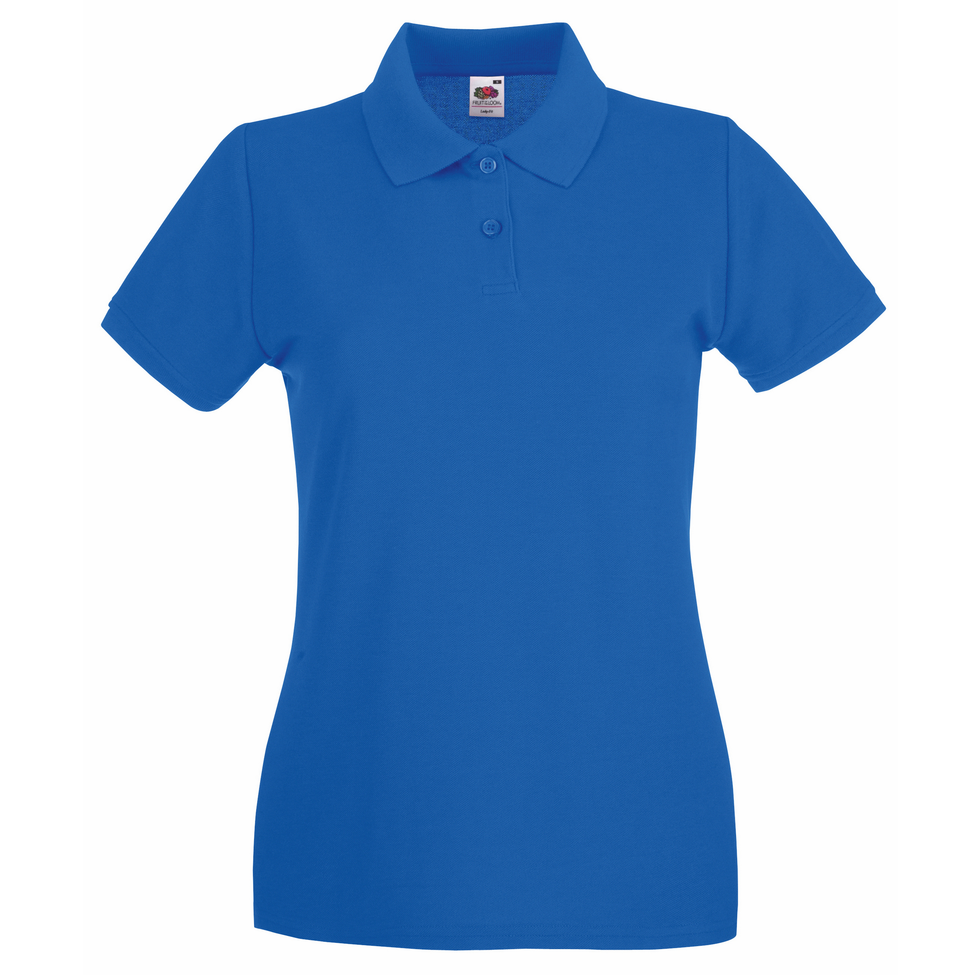 Thumbnail - Fruit Of The Loom Damen Lady-Fit Premium Kurzarm-Poloshirt (Royal)